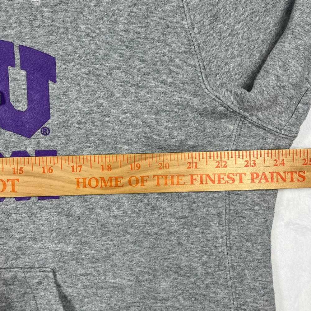 Nike TCU Lacrosse Hoodie Women XL Gray Fleece Pullover CJ1789-063 Sporty Logo - Picture 7 of 11